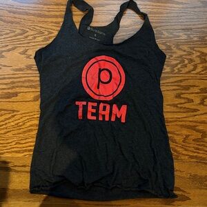 Pure Barre Black Tank Top with Red Logo